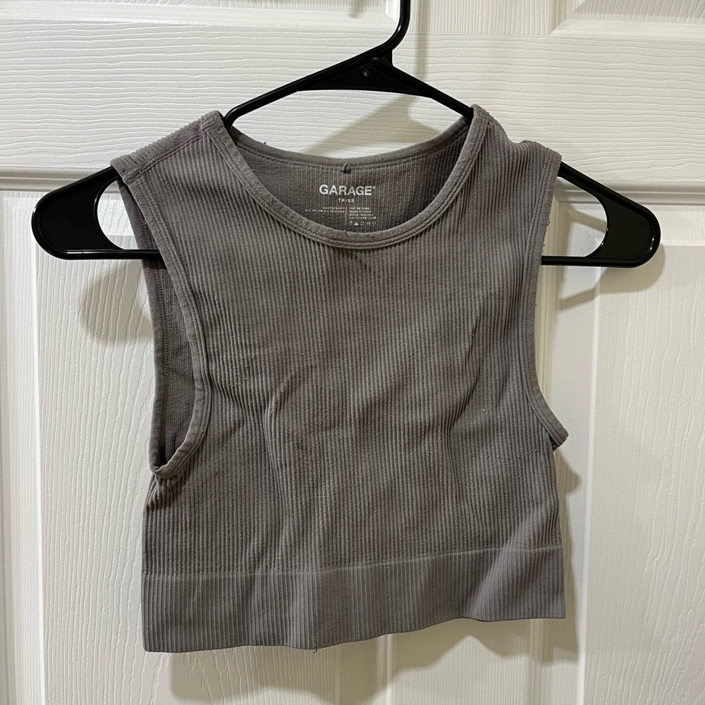 Garage Ribbed Crop Top